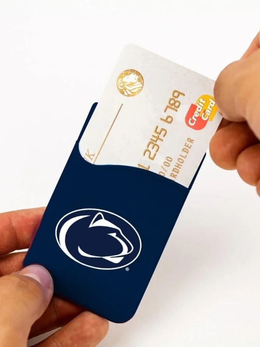 Penn State Nittany Lions Phone Wallet Elastic Universal 3M Adhesive NCAA Merch